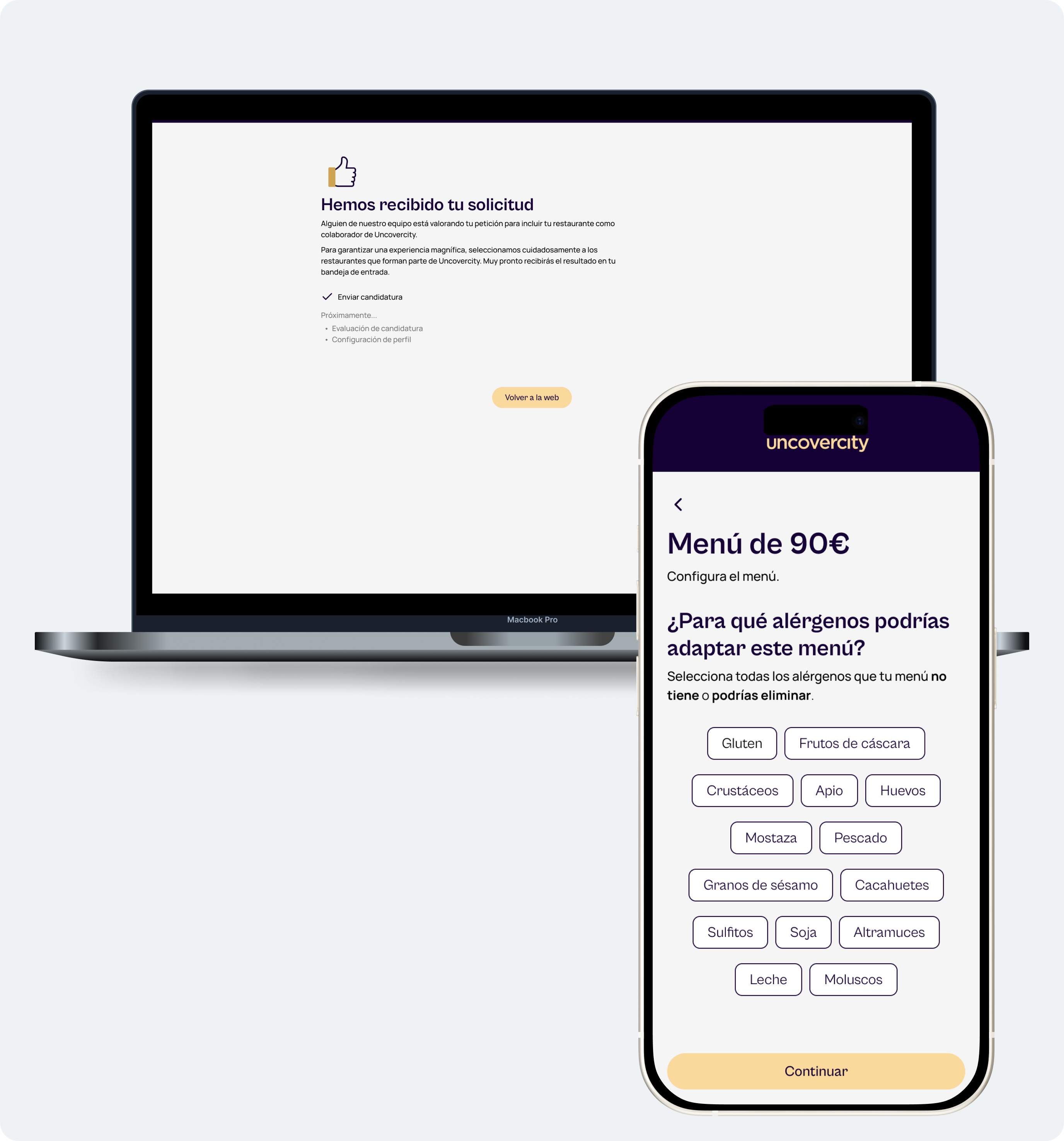 Experiencia Uncovercity. Explicación de la experiencia. Landing en mobile